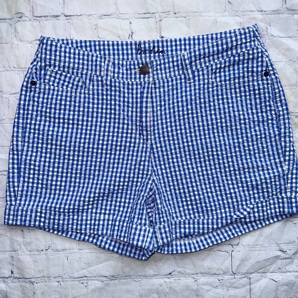EUC Women’s 10R Boden Checkered Seersucker Shorts